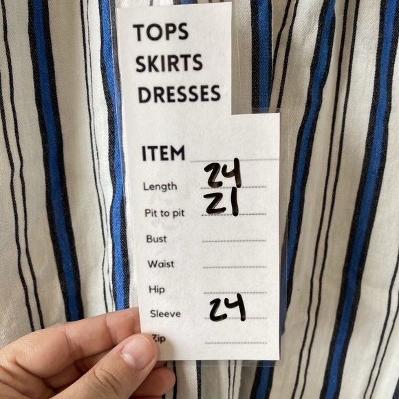 Ba&sh Women’s Striped blouses Cotton Blue White Lady 1 - Picture 14 of 15